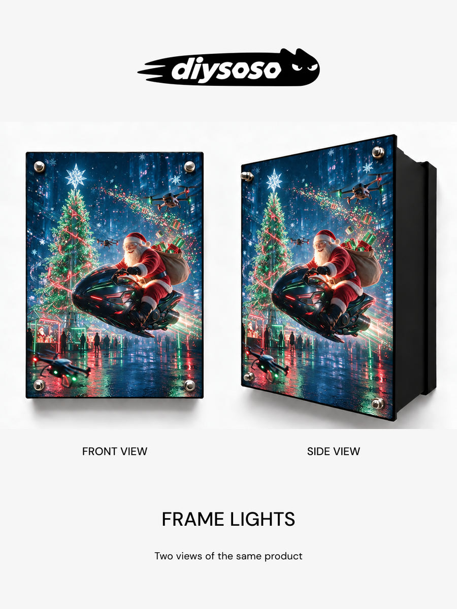 DIYSOSO FRAME LIGHTS – Neon Santa Ride DIY Kit