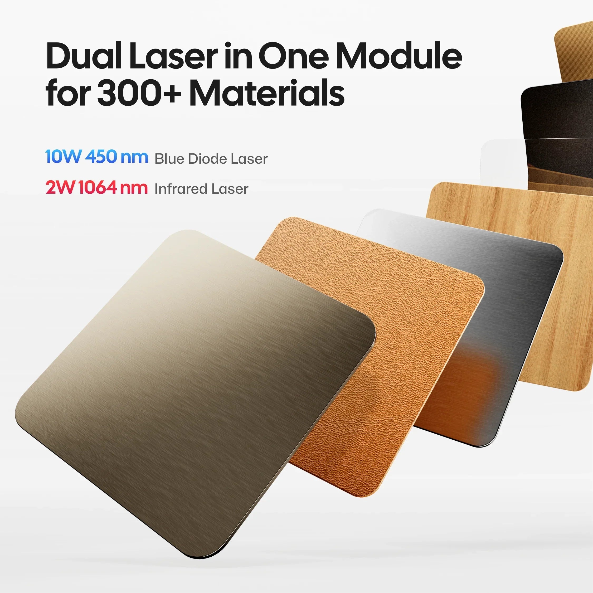 LaserPecker LP4 dual lasers for engraving more than 300 materials