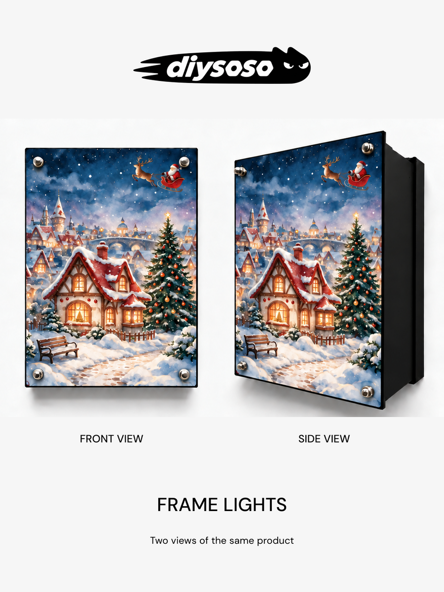 DIYSOSO FRAME LIGHTS – Christmas Village DIY Kit
